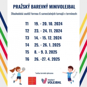 Pražský barevný minivolejbal