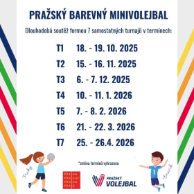 Pražský barevný minivolejbal